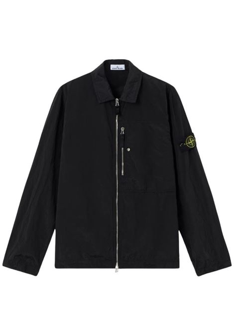 1200038 overshirt man black STONE ISLAND | L1S15 1200038 S0019V0029